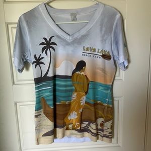 lava lava beach club server uniform shirt